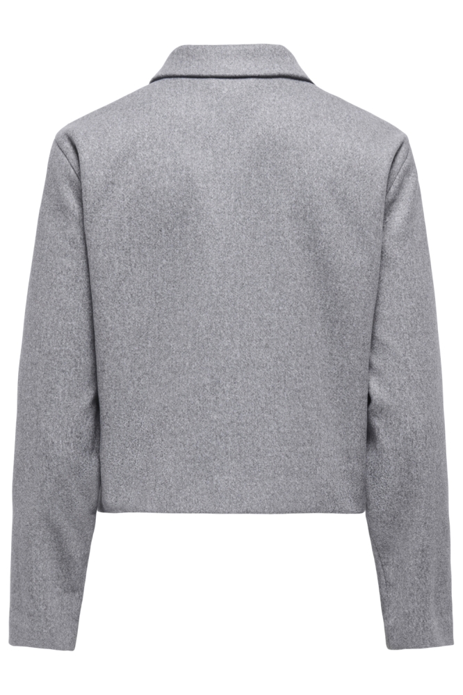 Jacqueline de Yong grijze dames jas | Achteraanzicht