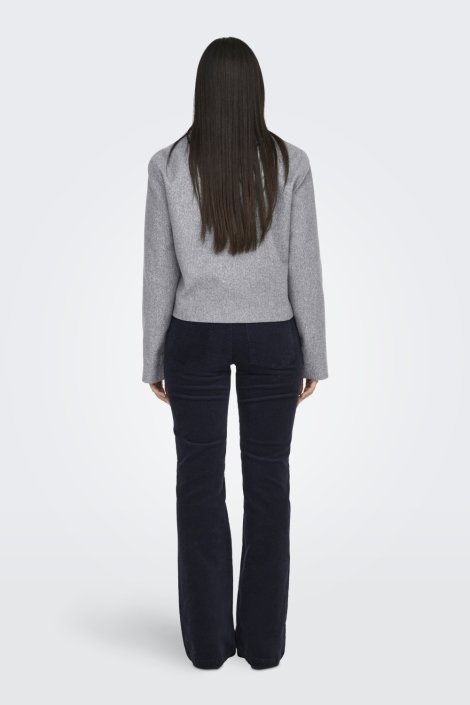 Jacqueline de Yong grijze dames jas | Model