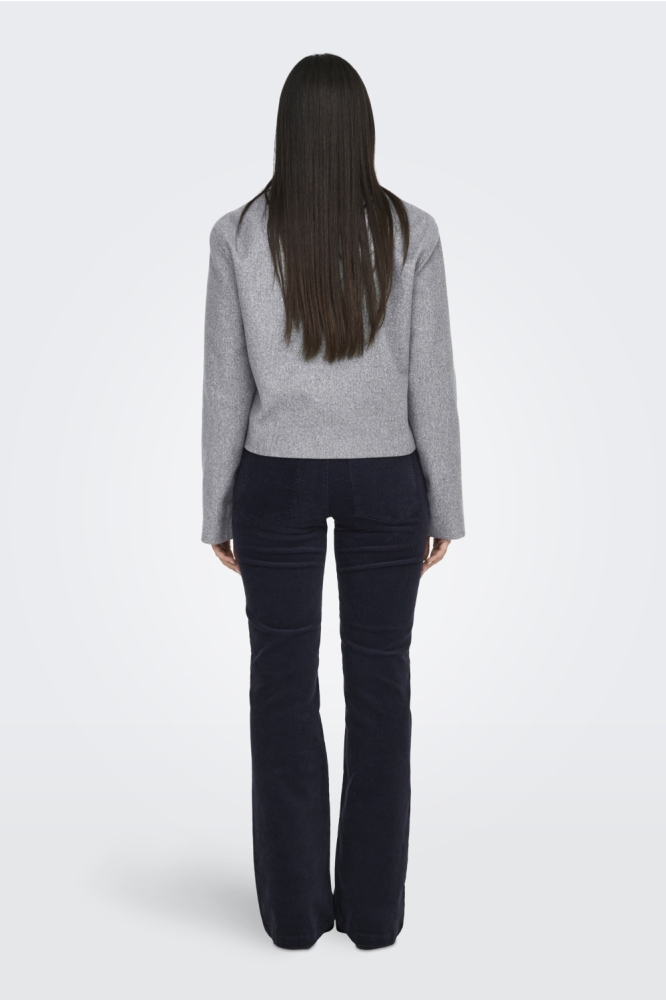 Jacqueline de Yong grijze dames jas | Model