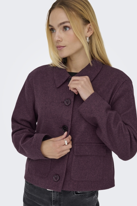 Jacqueline de Yong bordeaux dames jas | Model