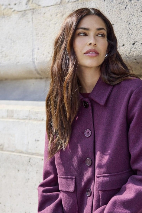 Jacqueline de Yong bordeaux dames jas | Sfeerbeeld, In situatie