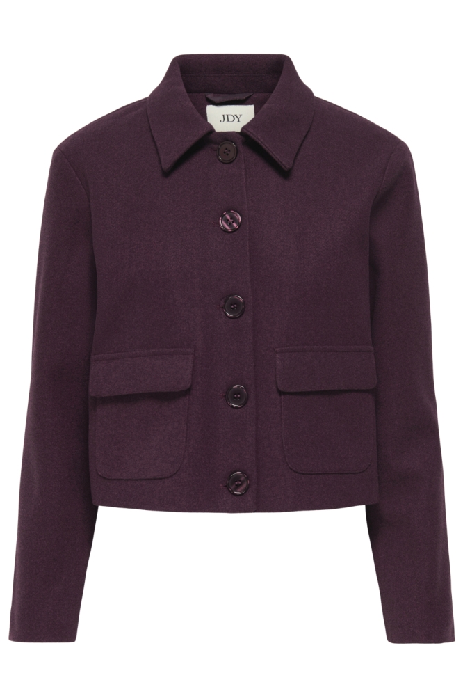 Jacqueline de Yong bordeaux dames jas | Vooraanzicht