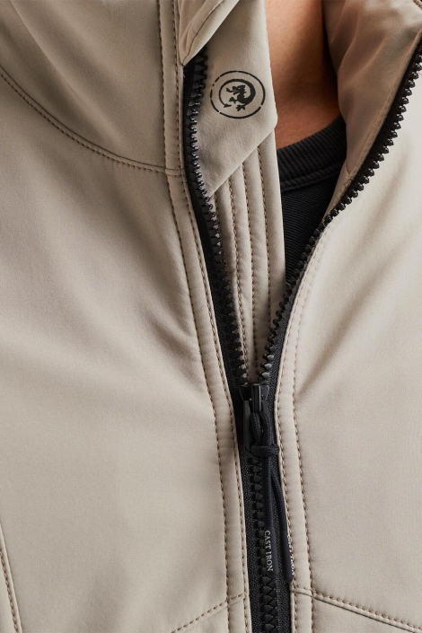 Cast Iron beige heren jas | Close up