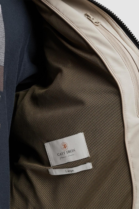 Cast Iron beige heren jas | Unique Selling Point