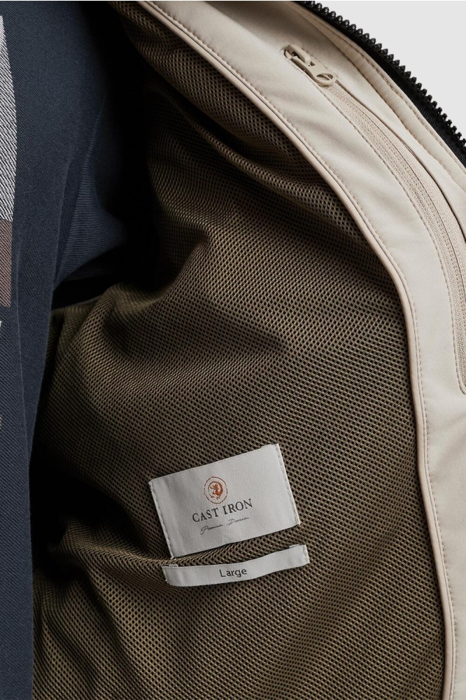 Cast Iron beige heren jas | Unique Selling Point