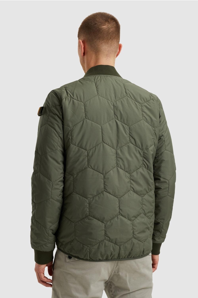 PME legend groene heren jas | Model achteraanzicht