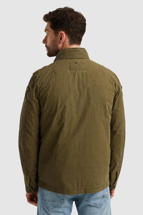 PME legend groene heren jas | Model achteraanzicht