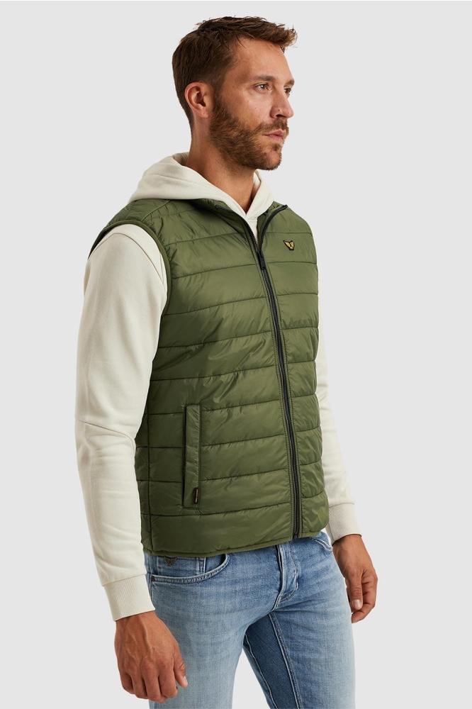 PME legend groene heren jas | Model zijaanzicht