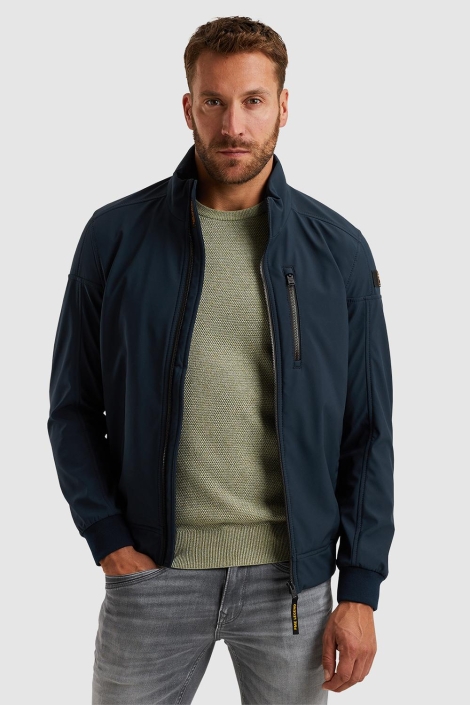 PME legend blauwe heren jas | Model vooraanzicht