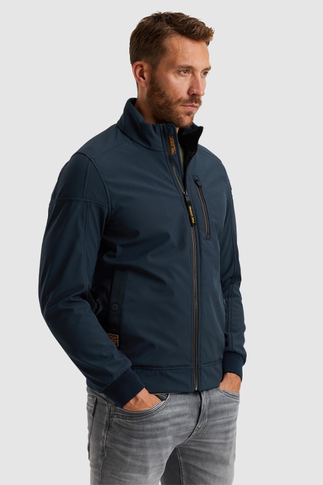 PME legend blauwe heren jas | Model zijaanzicht