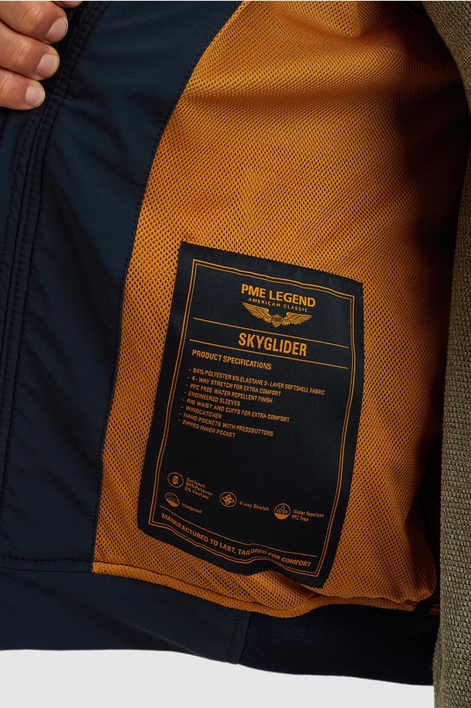 PME legend blauwe heren jas | Close up