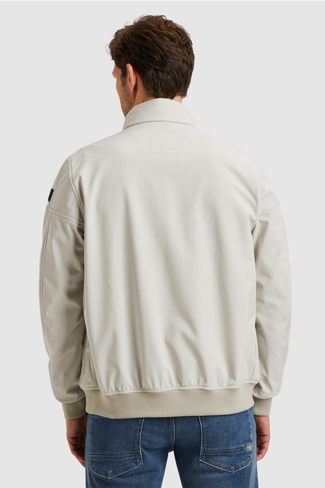 PME legend beige heren jas | Model achteraanzicht