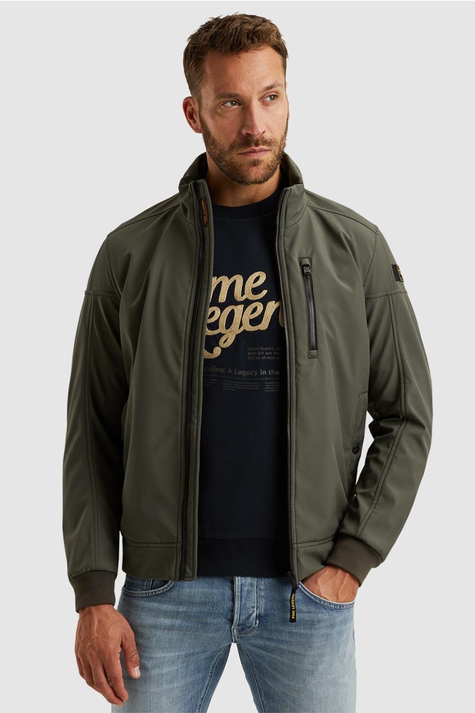 PME legend groene heren jas | Model vooraanzicht
