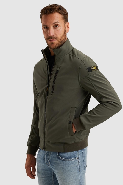 PME legend groene heren jas | Model zijaanzicht