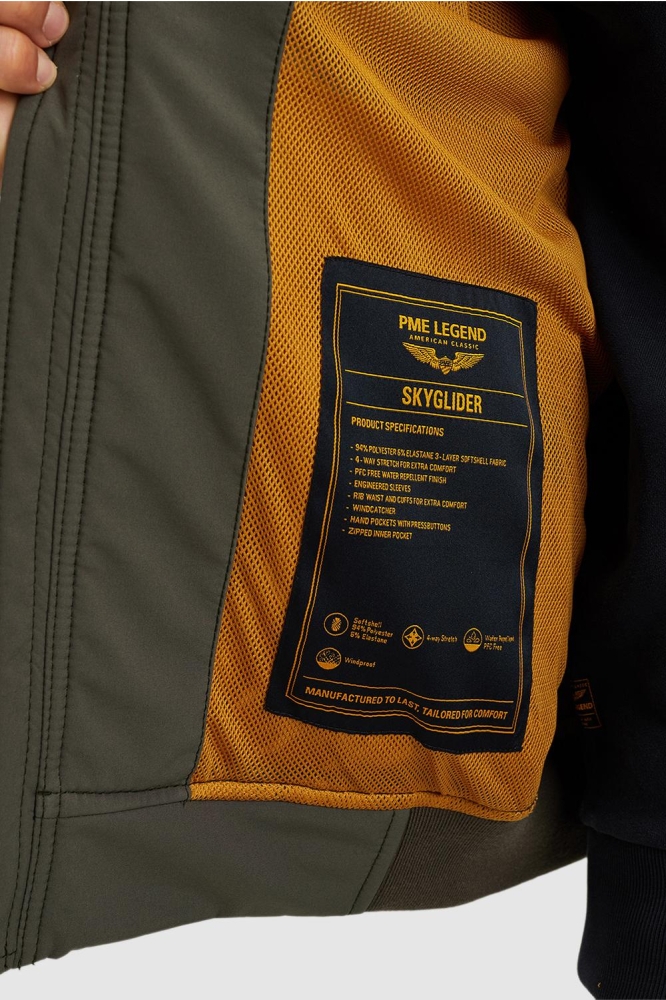 PME legend groene heren jas | Close up