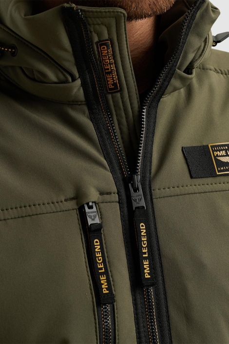 PME legend groene heren jas | Close up