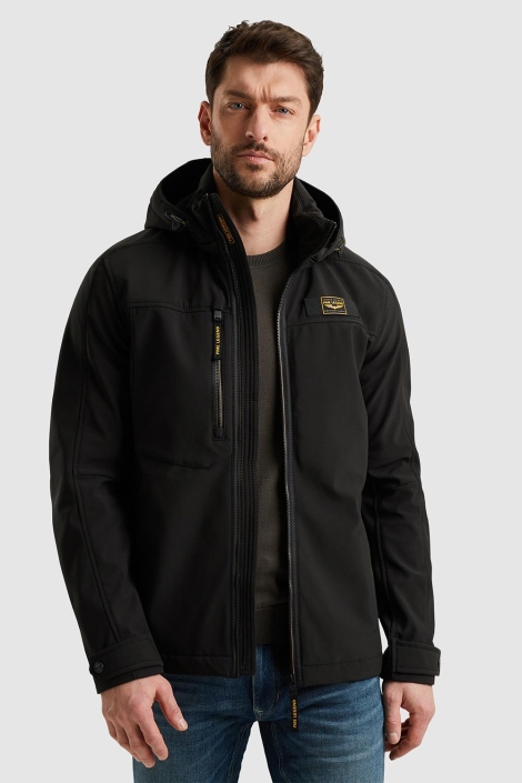 PME legend zwarte heren jas | Model vooraanzicht