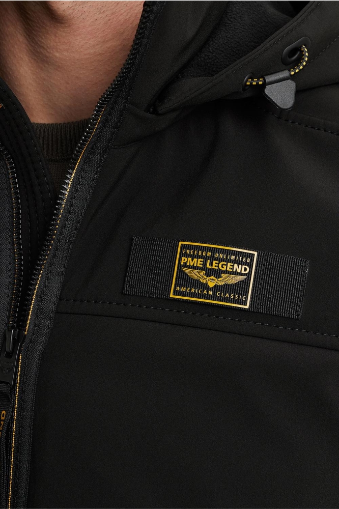 PME legend zwarte heren jas | Close up