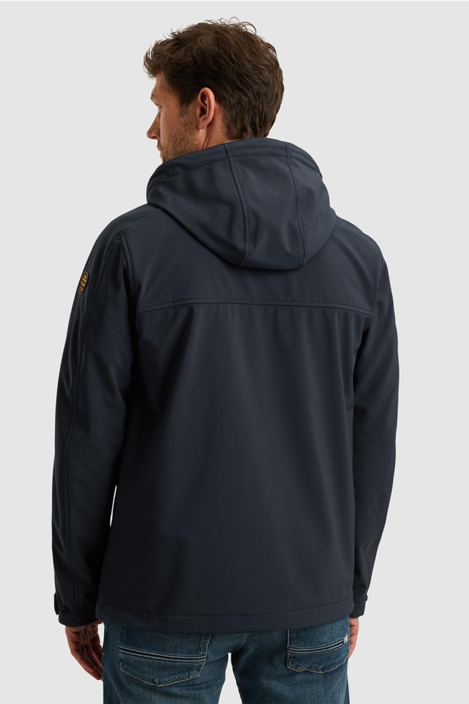 PME legend blauwe heren jas | Model achteraanzicht