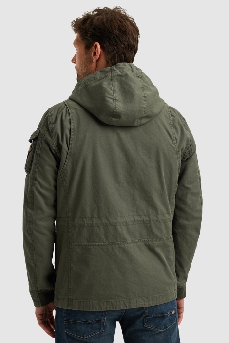 PME legend groene heren jas | Model achteraanzicht
