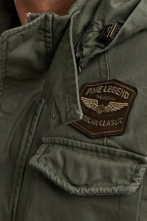 PME legend groene heren jas | Close up