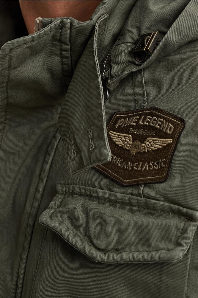 PME legend groene heren jas | Close up