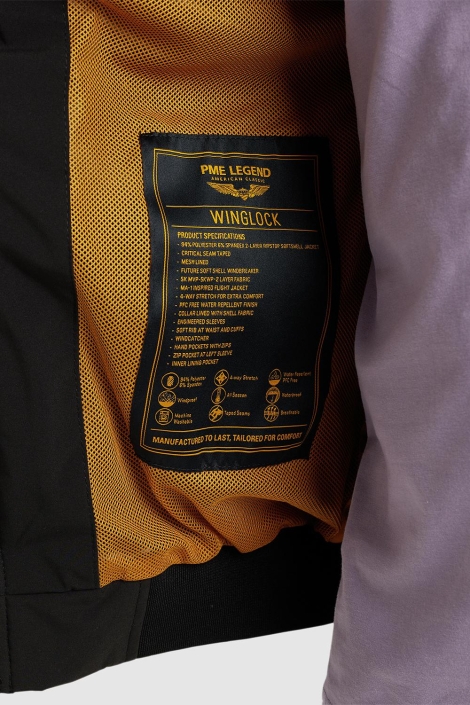 PME legend zwarte heren jas | Close up