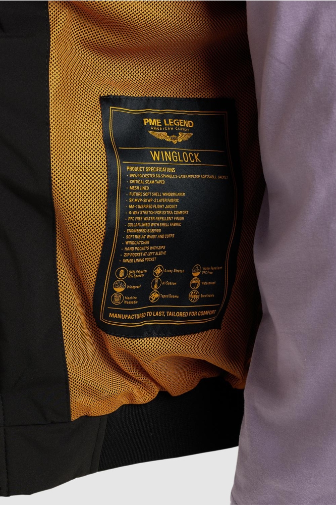 PME legend zwarte heren jas | Close up