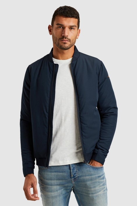 Cast Iron blauwe heren jas | Model vooraanzicht