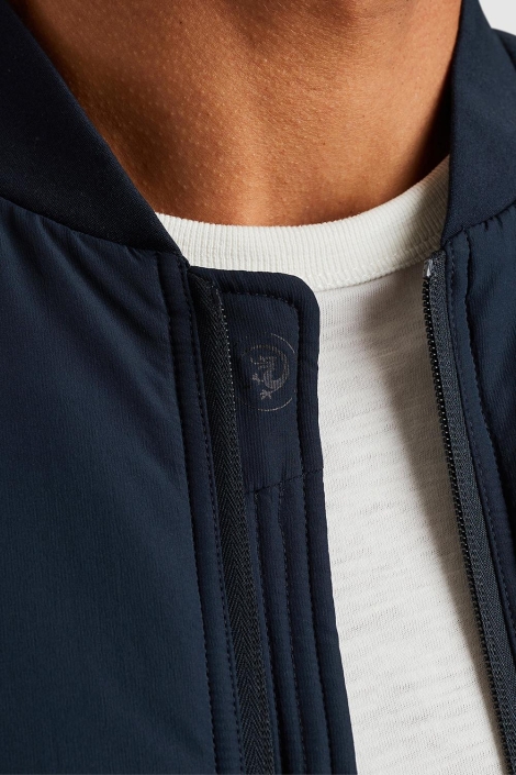 Cast Iron blauwe heren jas | Close up