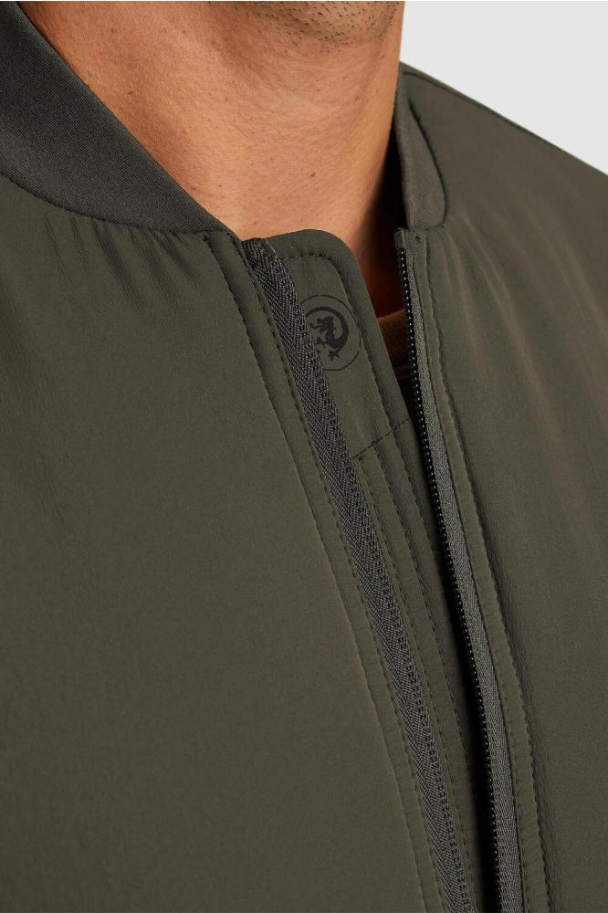 Cast Iron groene heren jas | Close up