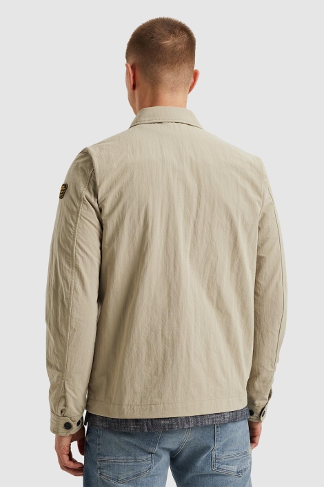 PME legend beige heren jas | Model achteraanzicht