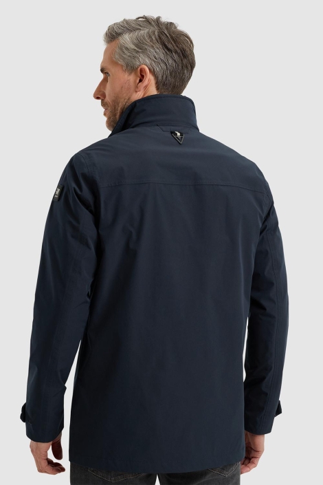 Vanguard blauwe heren jas | Model achteraanzicht