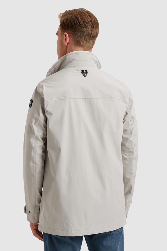 Vanguard beige heren jas | Model achteraanzicht