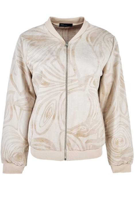 FOS Amsterdam beige dames jas | Vooraanzicht