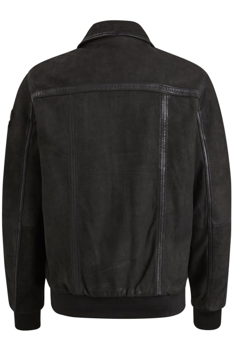 PME legend zwarte heren leren jas | Achteraanzicht