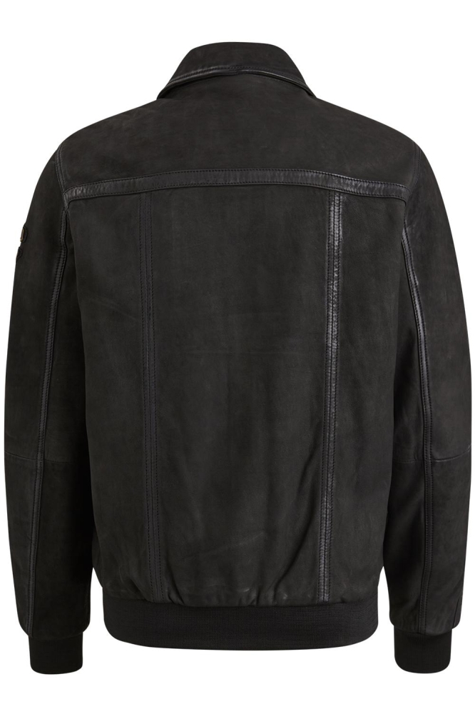 PME legend zwarte heren leren jas | Achteraanzicht