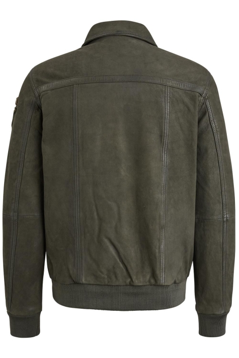 PME legend groene heren leren jas | Achteraanzicht