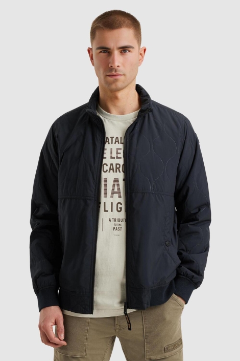 PME legend blauwe heren jas | Model vooraanzicht