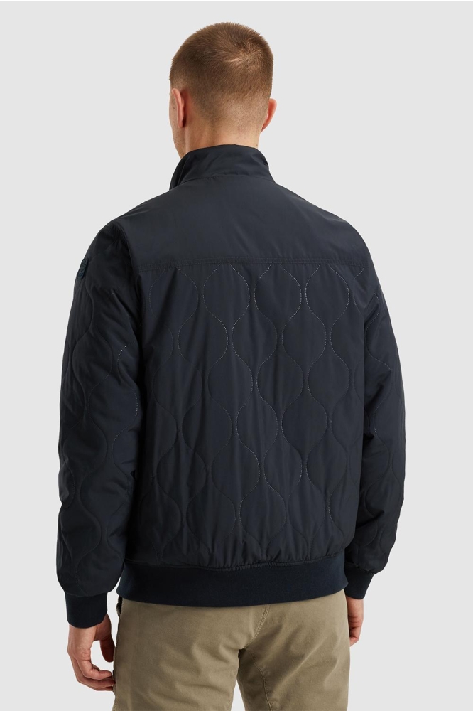 PME legend blauwe heren jas | Model achteraanzicht