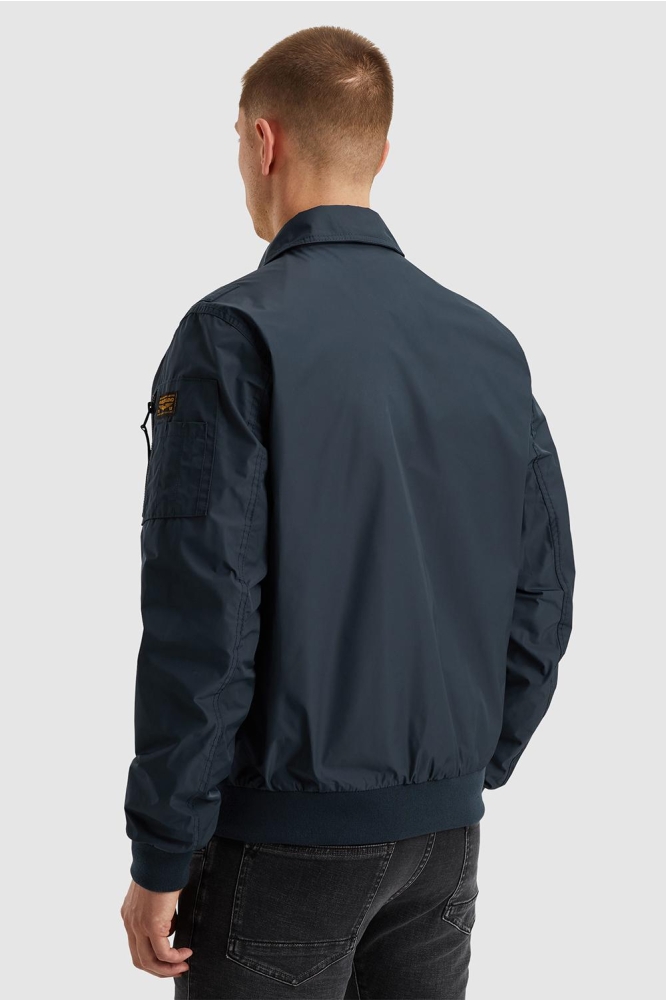 PME legend blauwe heren jas | Model achteraanzicht