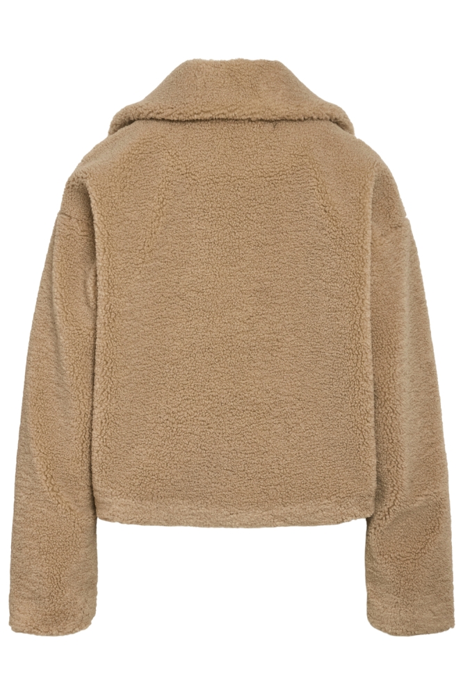 Noisy may beige dames jas | Achteraanzicht