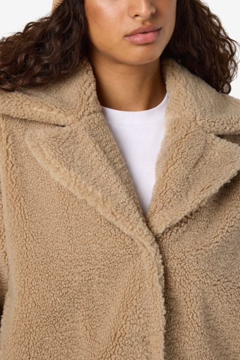 Noisy may beige dames jas | Close up
