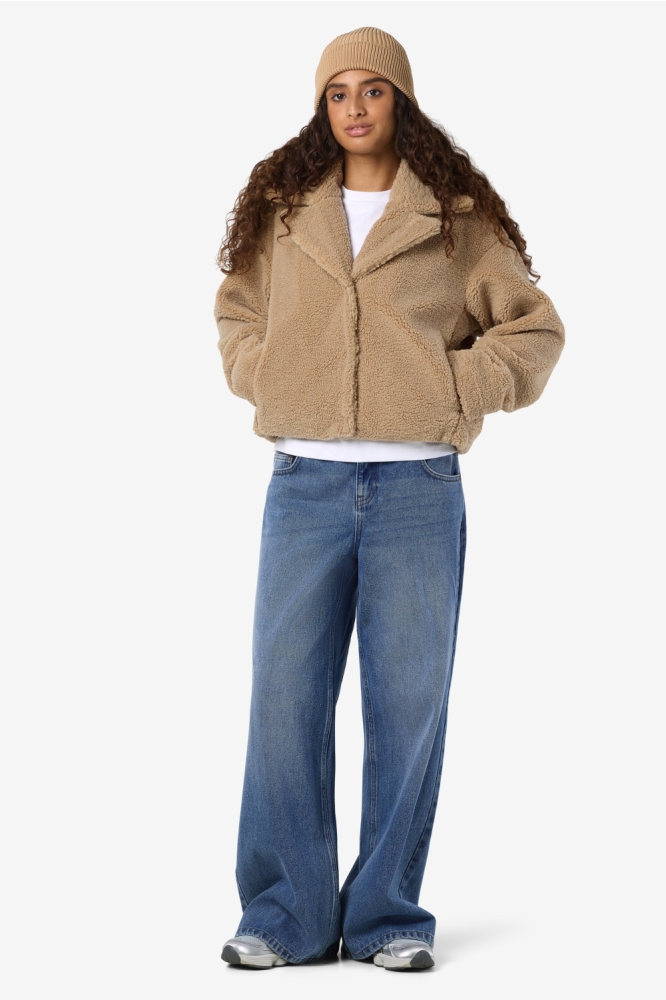 Noisy may beige dames jas | Vooraanzicht