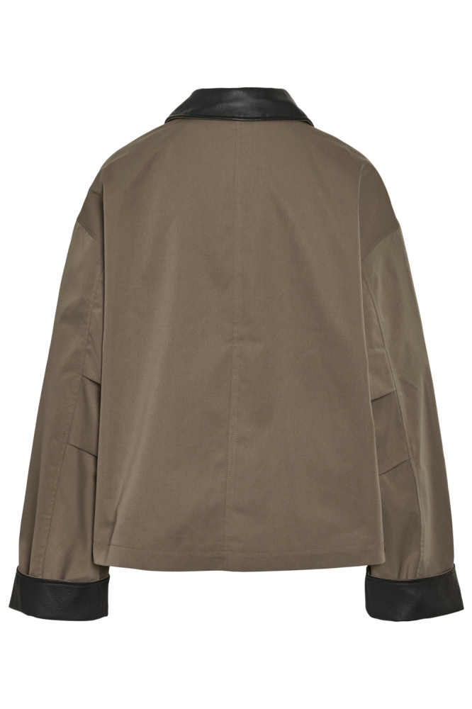 Noisy may bruine dames jas | Achteraanzicht