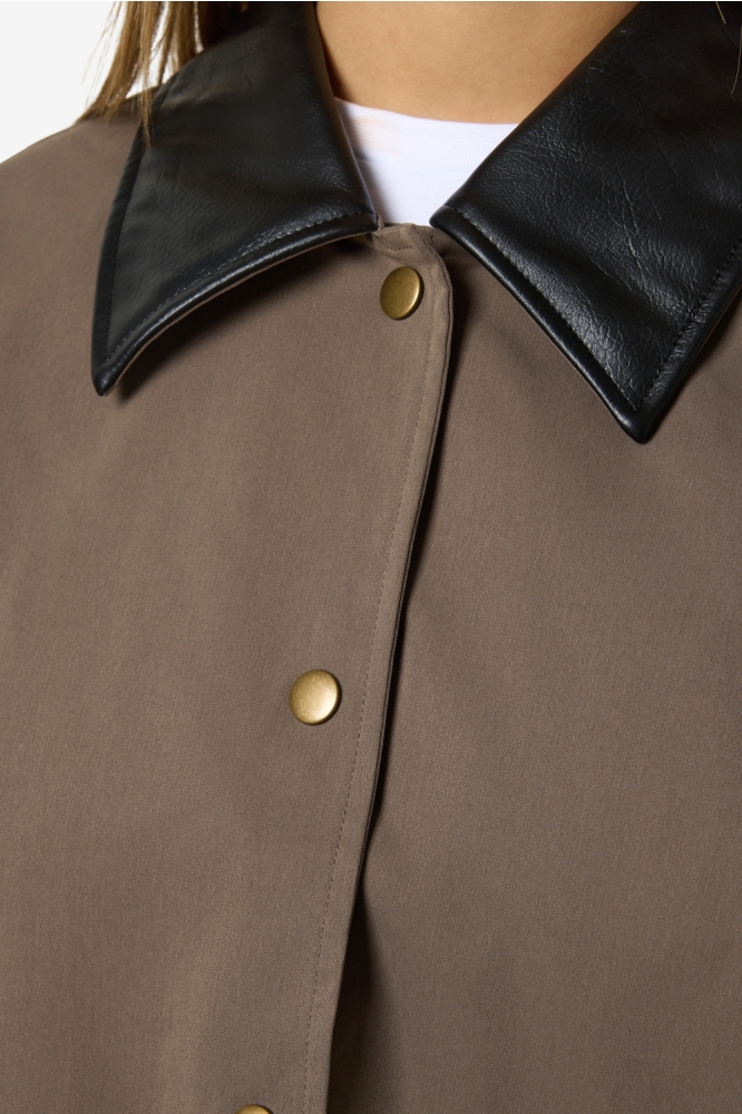 Noisy may bruine dames jas | Close up