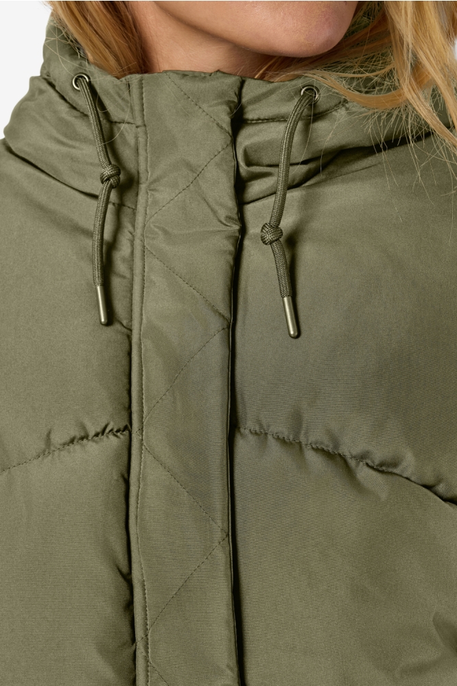 Noisy may groene dames jas | Close up