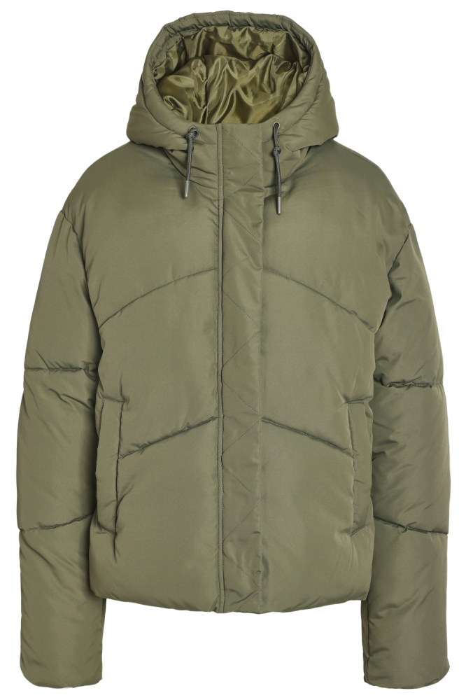 Noisy may groene dames jas | Vooraanzicht