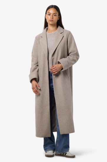 Noisy may Jas NMCADDY L/S LONG COAT FWD NOOS 27031306 NOMAD/MELANGE