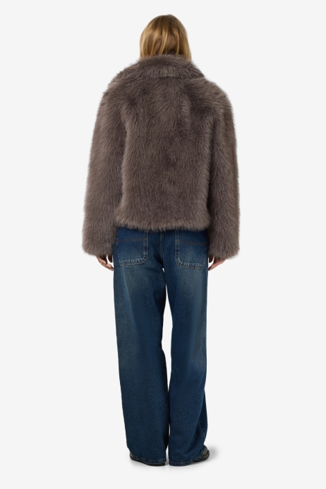 Noisy may grijze dames jas | Model